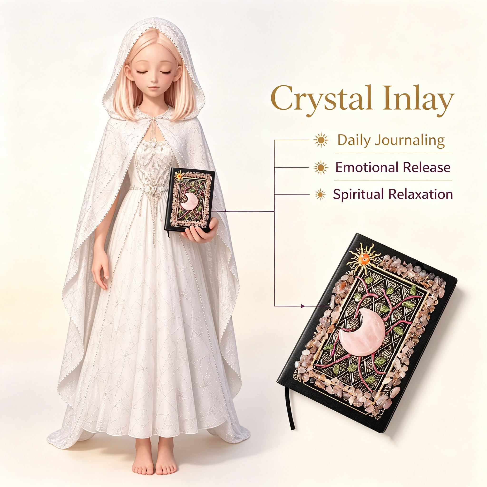 Crystal Healing Journal (Journaling, Emotional Release Writing)