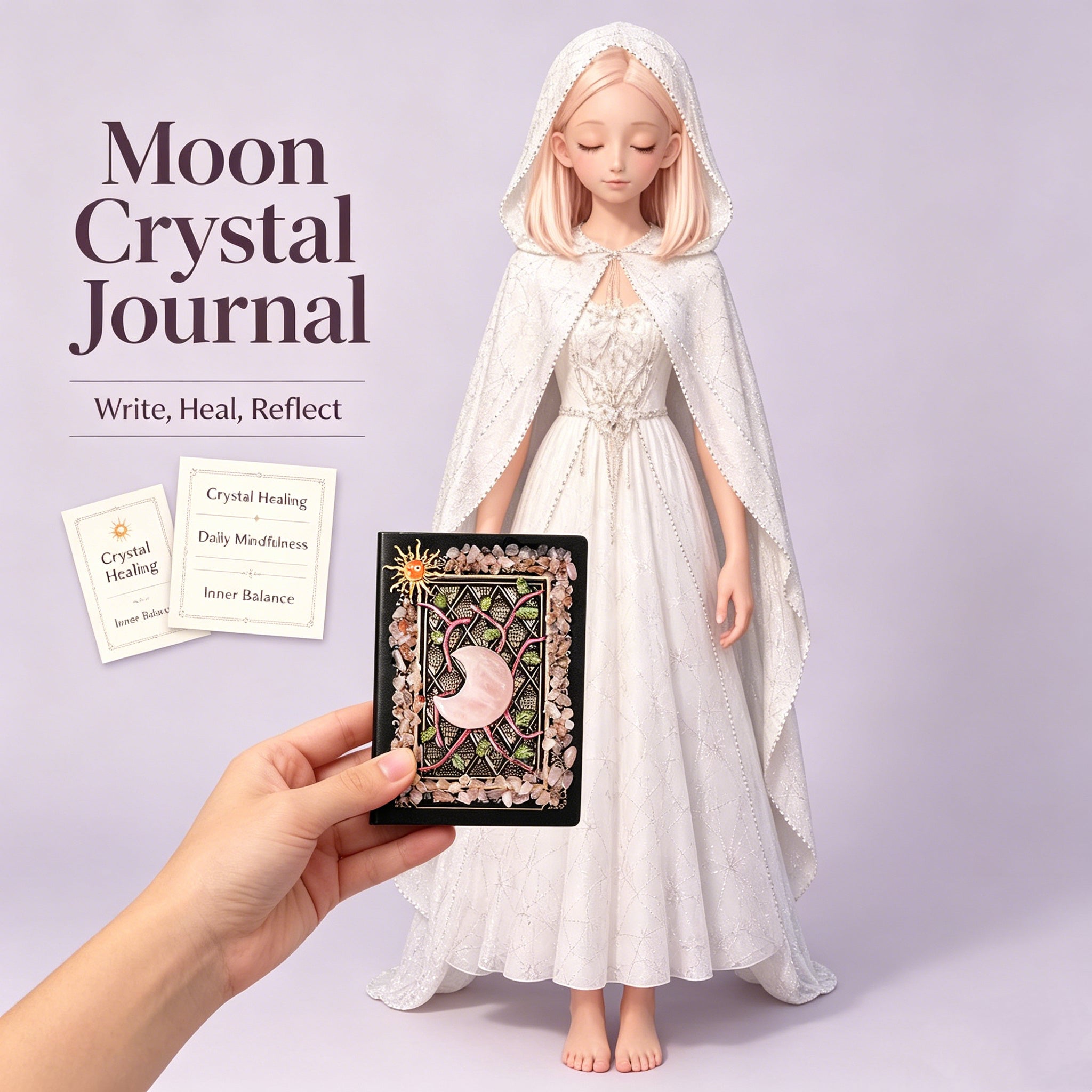Crystal Healing Journal (Journaling, Emotional Release Writing)