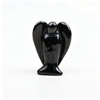 Natural Healing Crystal Angel in an Embrace Figurine