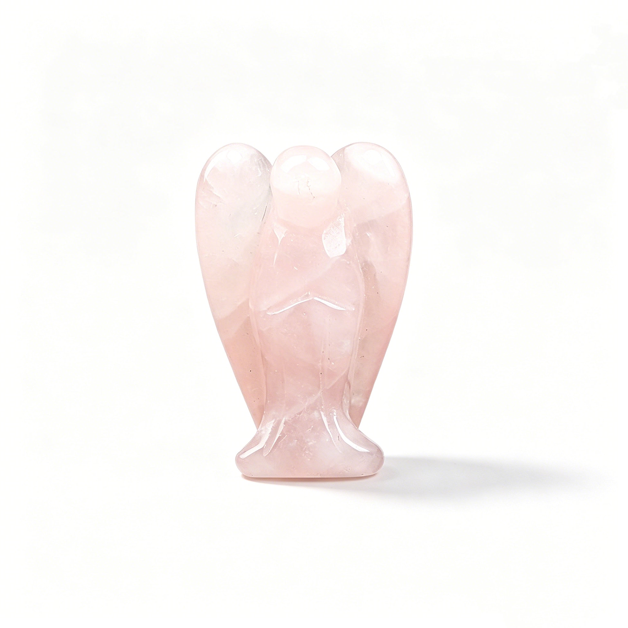 Natural Healing Crystal Angel in an Embrace Figurine