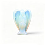 Natural Healing Crystal Angel in an Embrace Figurine
