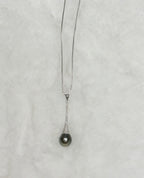 Natural Tahitian Pearl Perfume Bottle Pendant in Sterling Silver by NEPTUNE PEARL
