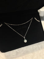 Royal Elegance Banquet Natural Freshwater Pearl Double-Layer Sterling Silver Necklace by NEPTUNE PEARL