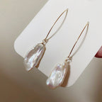 French Petal Baroque Sterling Silver Ear Hooks by NEPTUNE PEARL