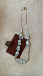 Barnwind Baroque Pearl Necklace with Metallic Accents by NEPTUNE PEARL